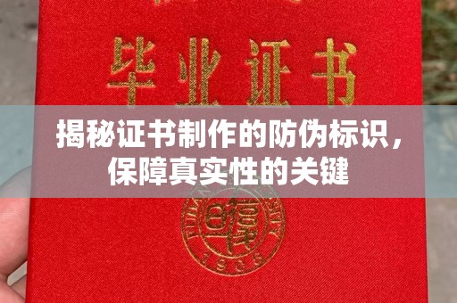 阳东揭秘证书制作的防伪标识，保障真实性的关键