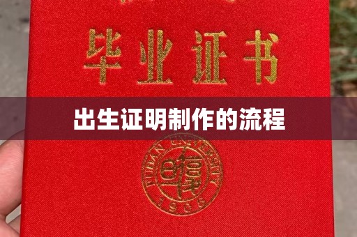 阳东出生证明制作的流程