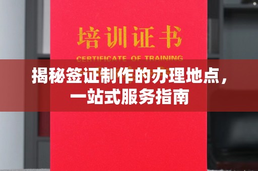 阳东揭秘签证制作的办理地点，一站式服务指南
