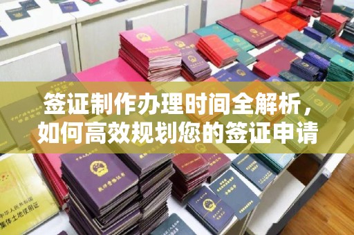 阳东签证制作办理时间全解析，如何高效规划您的签证申请流程